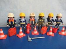 6 x Feuerwehr Mann Figuren  4819 5361 9462 Playmobil 8519