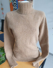 Allude Kaschmir dick und kuschlig Rollkragenpullover M kamelfarben