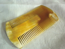 Bartkamm DAMIEN Horn hellbraun