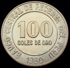 Peru 100 sohlen - sohlen, 1980