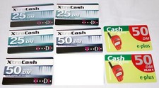 (tk061) 7 Telefonkarten: D1 XtraCash / e-plus, gebraucht
