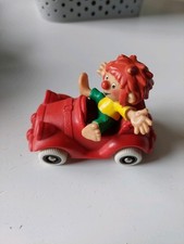 Pumuckl Figur Auto rot Bully 1983 W. Germany Serie Pumuckl Sammler Vintage