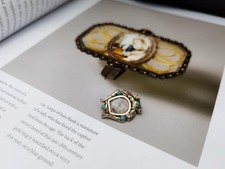 Antike 14k Gold Brosche