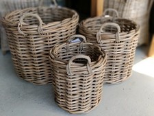 Rattan Kubu Korb Natur,rund,2