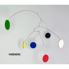 Mobile Skulptur aus Holz 40 x