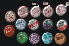 14 old Japanese bottle caps