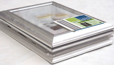 Konvolut 3 Stück Bilderrahmen Nagelneu in OVP verschweißt Holz Silber Glas#124F4