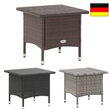 Polyrattan Balkontisch Rattan Beistelltisch Gartentisch Teetisch Couchtisch DE