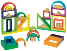 Bausteine massiv aus Holz