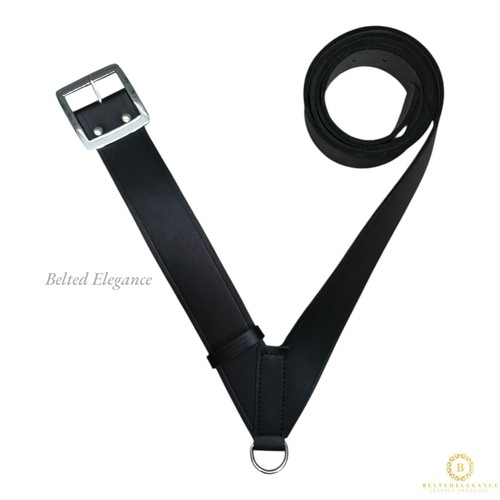 Premium schwarz leder marching - schwarz,