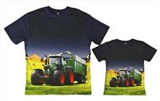 S&C Traktor T-Shirt blau H423 für Papa und Sohn Partnerlook