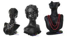  Schmuckbüste Dekokopf Schaufensterpuppe Schmuckdisplay schwarz