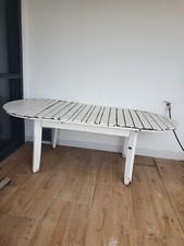 Gartentisch Holz weiss