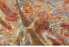 Satin Blumen Stoff Vintage