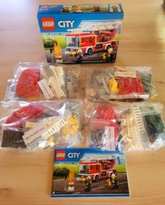 LEGO City 60107 Feuerwehr-Drehleiter 4er Set Vollständig + 1 Anleitung + 1 OVP 
