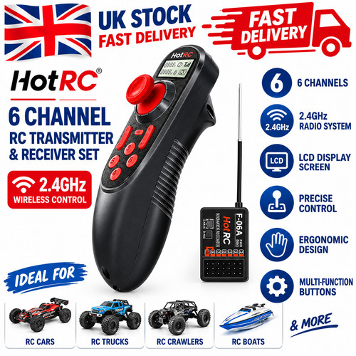 Hotrc 600 6ch - 6ch, 2.4ghz