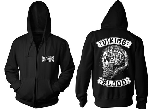 Viking blood zipperjacke wolf - blood,