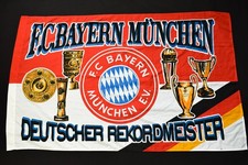 FC Bayern München Flagge Flag Drapeau Bandera Vintage Deadstock Rekordmeister Tr