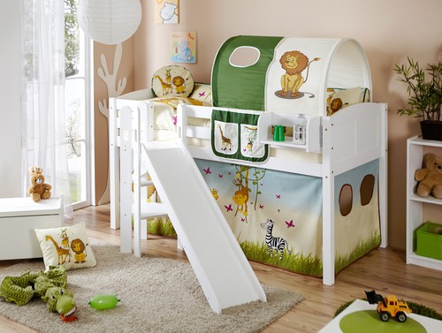 Hochbett mit rutsche - hochbett,