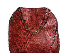 NEU Reptil Kroko Falabella Ketten Handtasche Tote Hobo Bag Stellamccartney