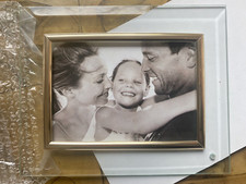 2 TCM Bilder? Rahmen aus geschliffenem Glas Foto 9 x 13  Rahmen Messing  10x15