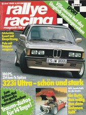 rallye racing 6/1982. Henzler-323, Sorg-Polo, Lancia Rally, Escort XR3, Röhrl