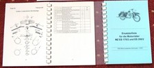 Ersatzteilliste MZ ES 175/2 ES 250/2 Motorrad Ersatzteilkatalog Teileliste NEU