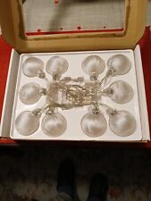 Draht Lichterkette bateriebetrieben ohne Batterien Kugel silber weiß 