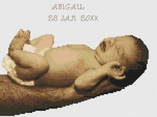 Kreuzstich Geburt Sampler Set