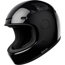 Retro Motorrad Helm L - John Doe JD/ONE glossy black - Classic Biker