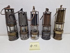 5 alte Grubenlampen
