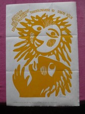 Weihnachtsgruß v. Eduard Prüssen für 2004, Linolschnitt, sign.