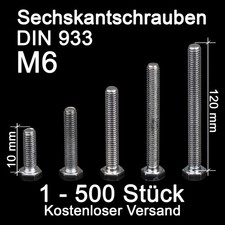 Sechskantschrauben M6 8.8