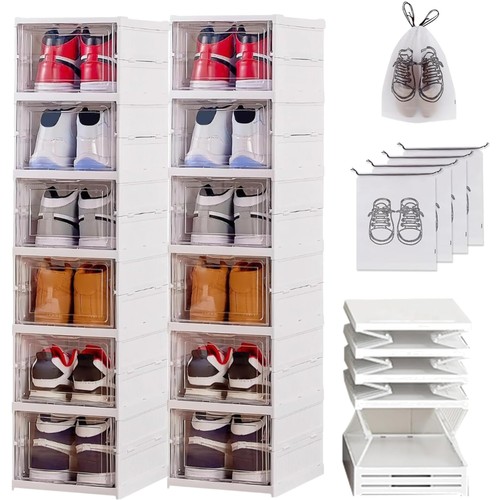 Schuhboxen transparent faltbar