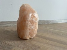 Salzkristall Kerzenlampe orange schwere Qualität ca. 8kg H: 24cm D: ca 13cm
