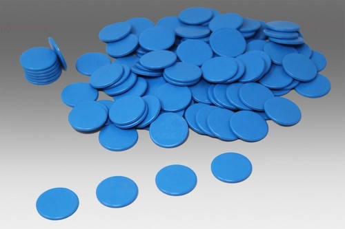 Spielchips blau - spielchips,, (100