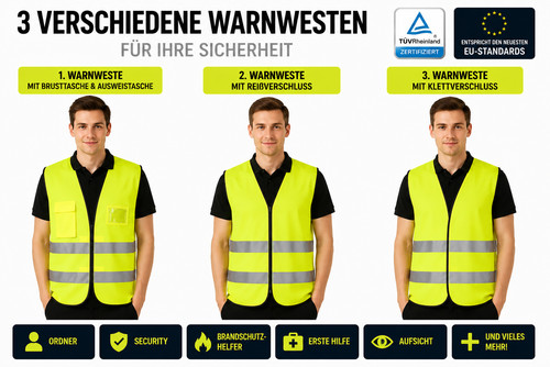 Warnweste mit tasche - mit,