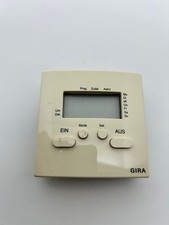Gira 385 Zeitschaltuhr Bedienteil mit Impuls Cremeweiß Abdeckung
