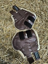 Dressurgamaschen Gr. M, Braun, Fell