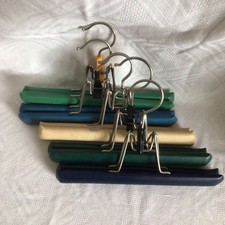 5 x Vintage  Kleiderbügel Hosenbügel Spannbügel Klemmbügel ummantelt ca. 25 cm