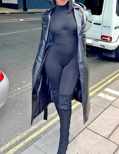 Jumpsuit schwarz overall - schwarz,