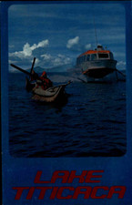 Bolivia Peru Lake Titicaca Hydrofoils Schnellboot Postkarte ungelaufen Postcard