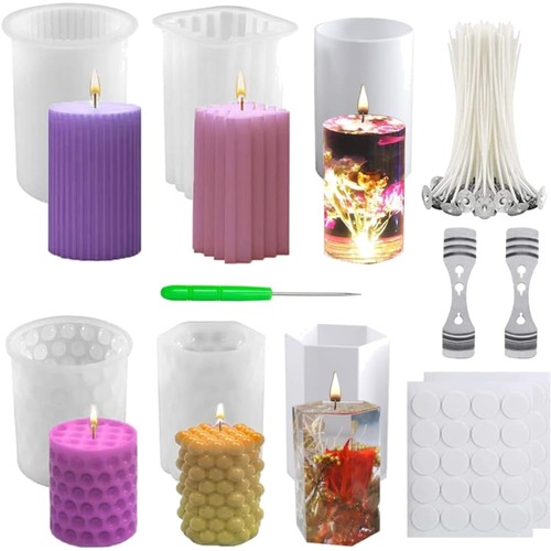Kerzen formen set silikon - set,,