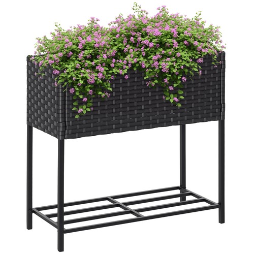 Poly rattan hochbeet - rattan,