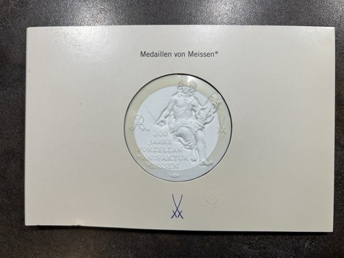 Porzellan medaille meissen - meissen, ~