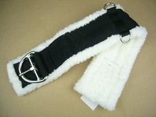 Westerngurt Westernsattelgurt mit Fell schwarz 20" (50cm)