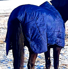 Neu Stalldecke Pferdedecke Decke 210D Thermodecke 300g Gr.155 cm gefüttert Navy