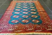 Handgeknüpfter Orientteppich Antik Buchara Turkmen Teppich 146X108cm