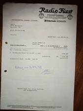 Nordmende Rechnung Fernseher 1992