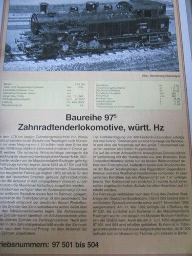Dampflok typenblatt - dampflok,